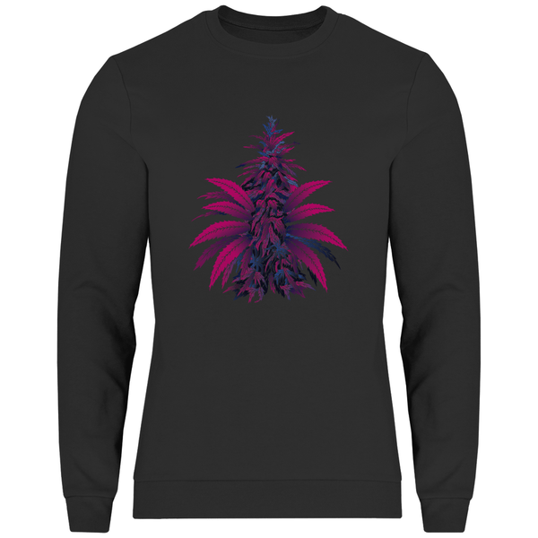 Bunte Hanfpflanze - Herren Sweatshirt - Textilzauber