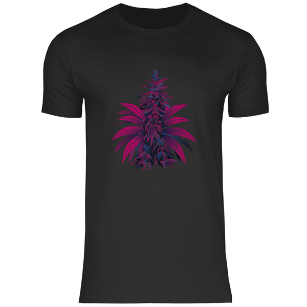 Bunte Hanfpflanze - Herren T - Shirt - Textilzauber