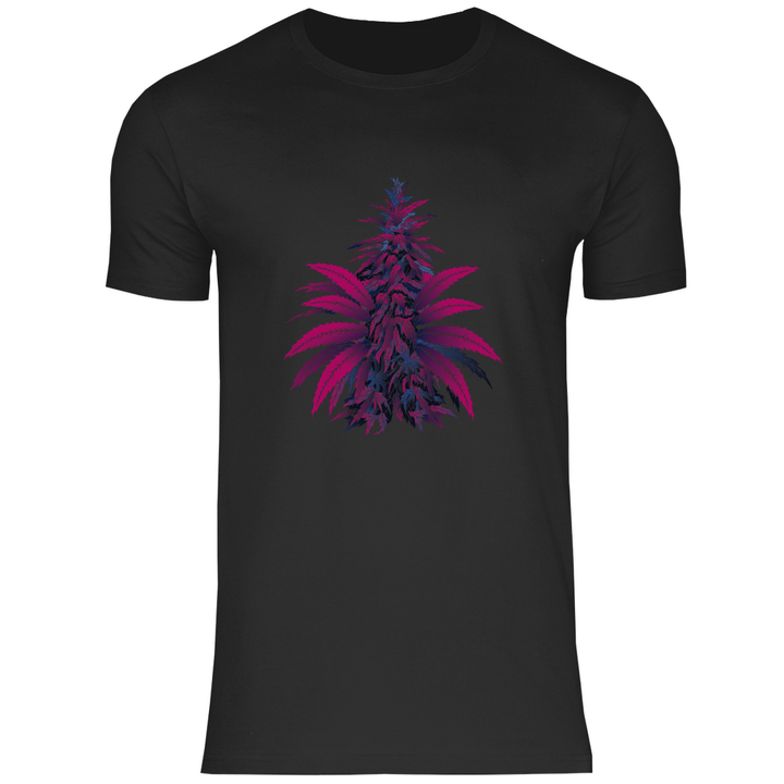 Bunte Hanfpflanze - Herren T - Shirt - Textilzauber