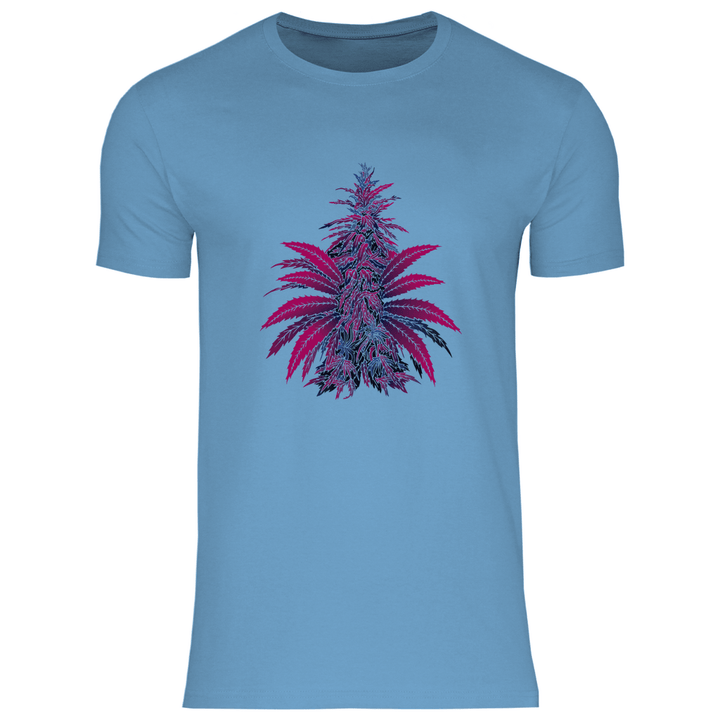 Bunte Hanfpflanze - Herren T - Shirt - Textilzauber