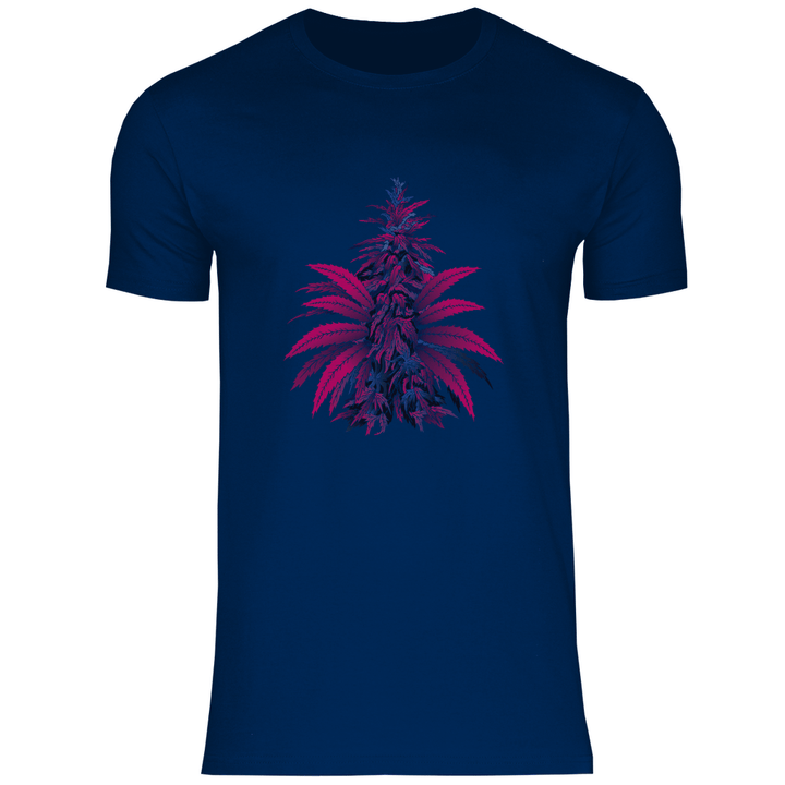 Bunte Hanfpflanze - Herren T - Shirt - Textilzauber