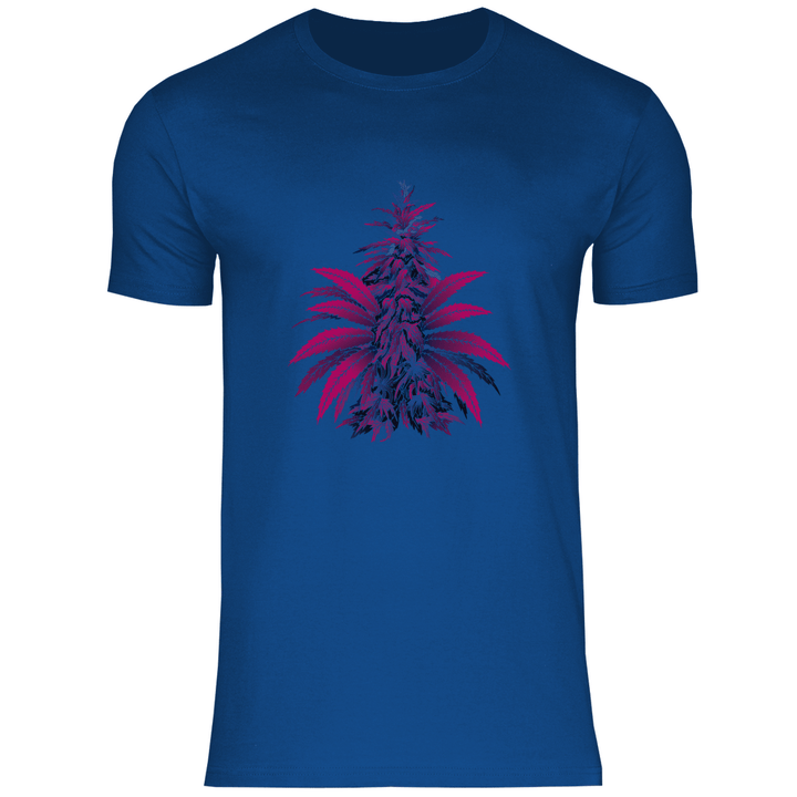 Bunte Hanfpflanze - Herren T - Shirt - Textilzauber