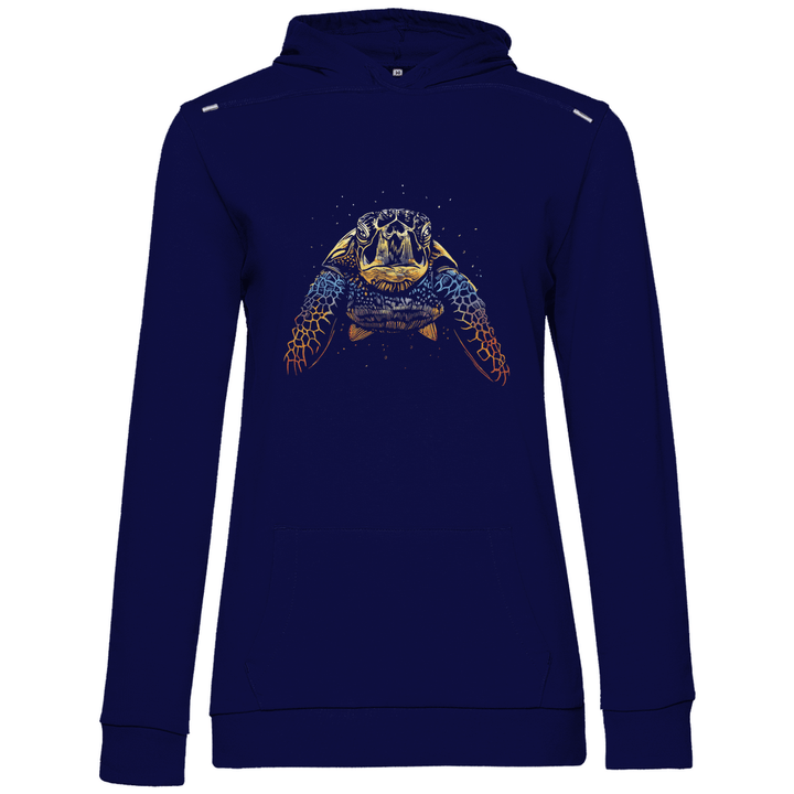 Bunte Schildkröte - Damen Hoodie - Textilzauber