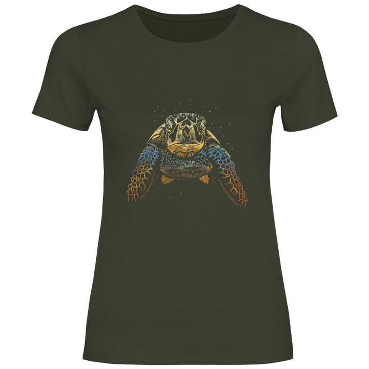 Bunte Schildkröte - Damen T - Shirt - Textilzauber