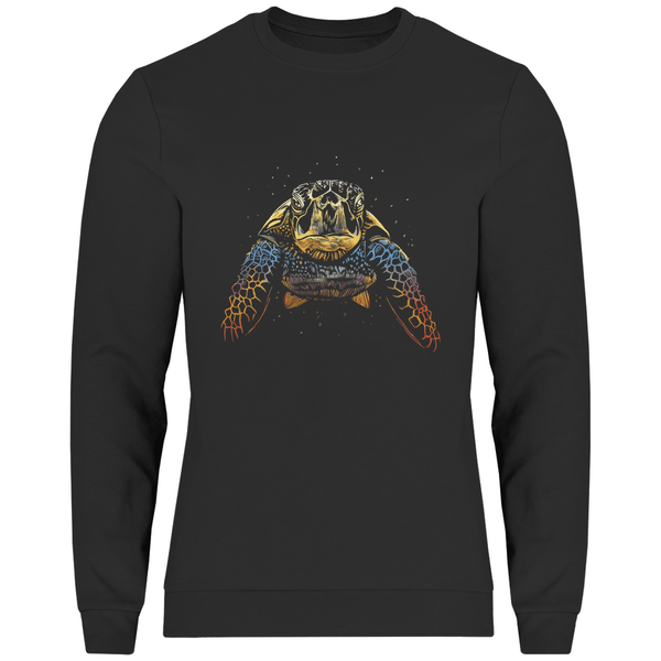 Bunte Schildkröte - Herren Sweatshirt - Textilzauber