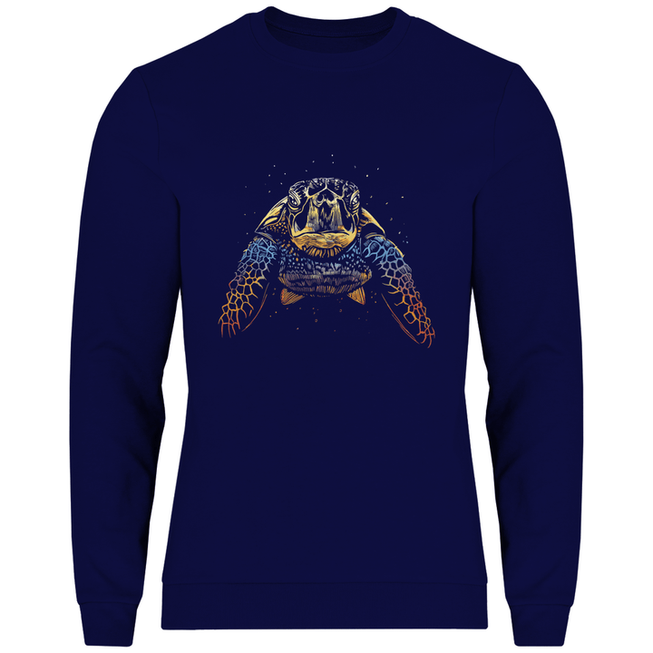 Bunte Schildkröte - Herren Sweatshirt - Textilzauber