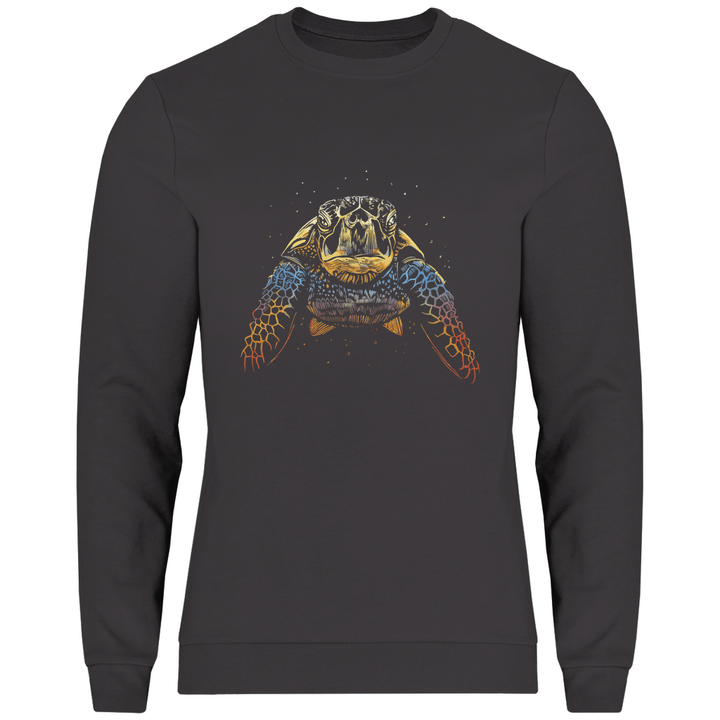 Bunte Schildkröte - Herren Sweatshirt - Textilzauber