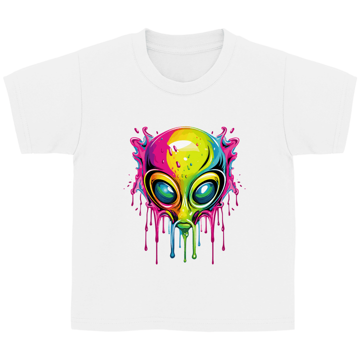 Bunter Alien - Kinder T - Shirt - Textilzauber