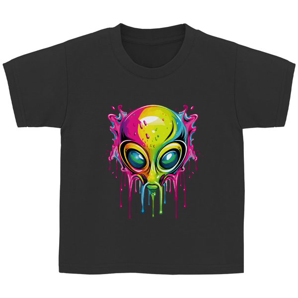 Bunter Alien - Kinder T - Shirt - Textilzauber