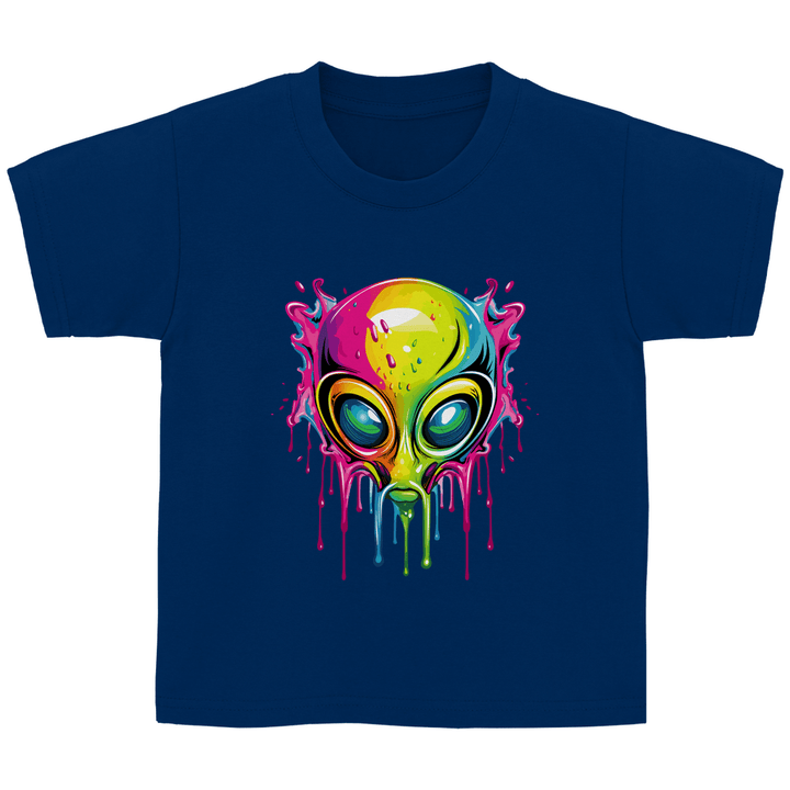 Bunter Alien - Kinder T - Shirt - Textilzauber