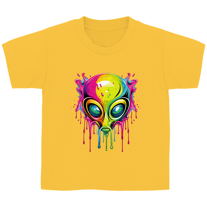 Bunter Alien - Kinder T - Shirt - Textilzauber