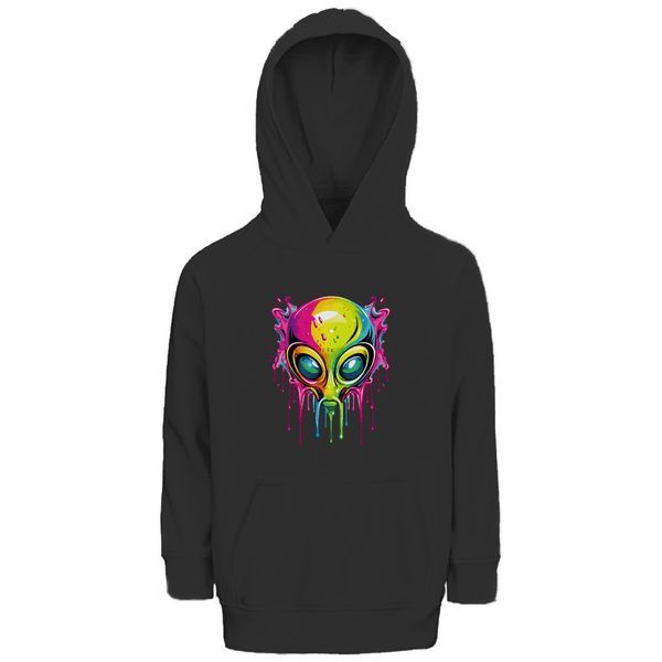 Bunter Alien - Premium Bio Kinderhoodie - Textilzauber