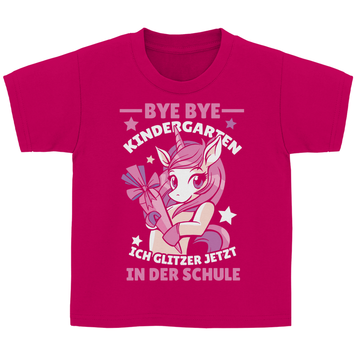 Bye Bye Kindergarten Kinder T - Shirt - Textilzauber