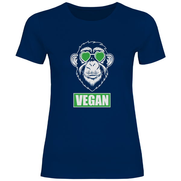 Veganer Affe - Damen T-Shirt