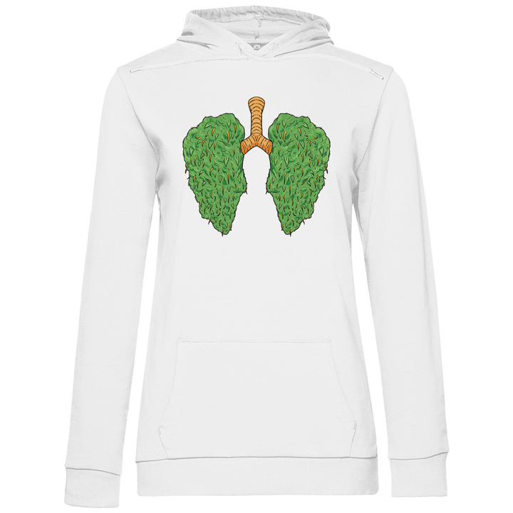 Cannabis Lungen - Damen Hoodie - Textilzauber
