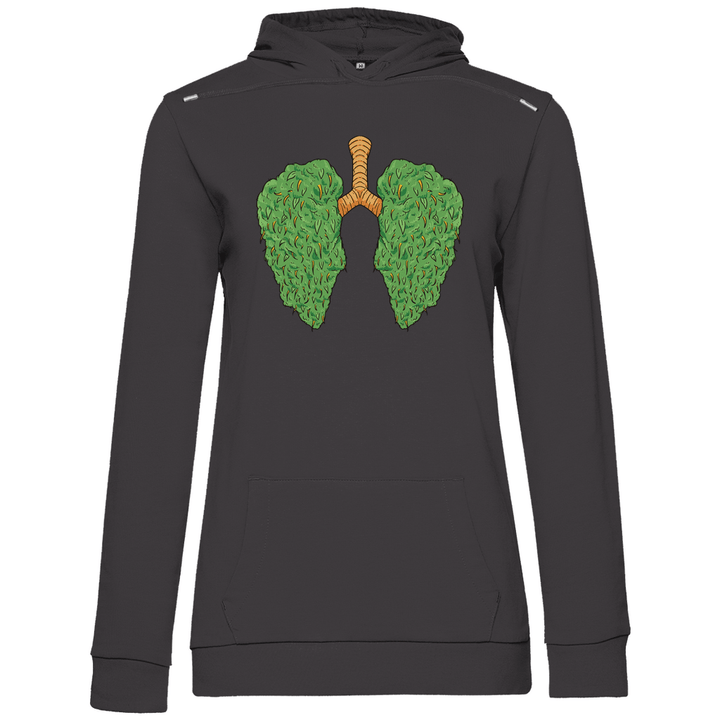 Cannabis Lungen - Damen Hoodie - Textilzauber
