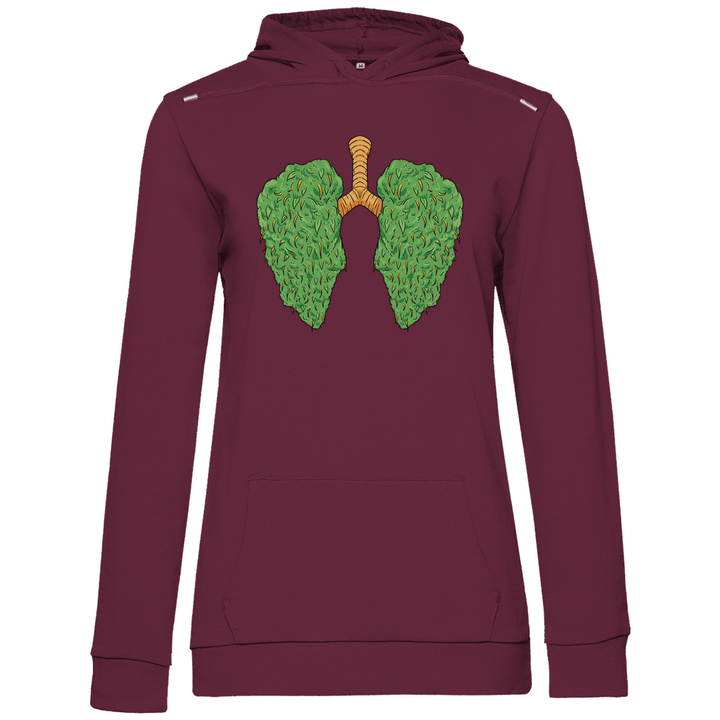 Cannabis Lungen - Damen Hoodie - Textilzauber