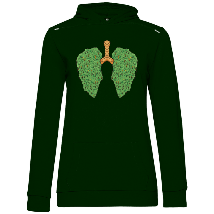 Cannabis Lungen - Damen Hoodie - Textilzauber