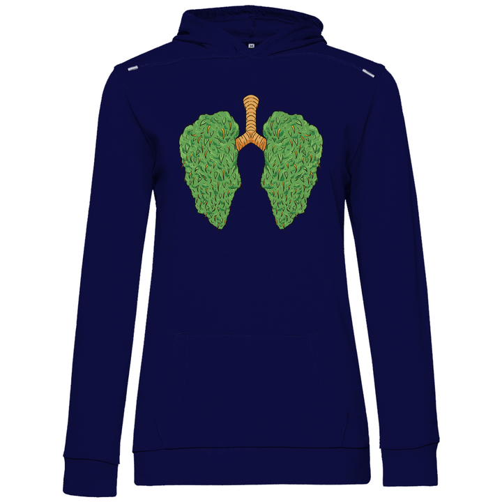 Cannabis Lungen - Damen Hoodie - Textilzauber