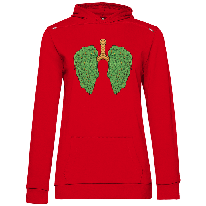 Cannabis Lungen - Damen Hoodie - Textilzauber