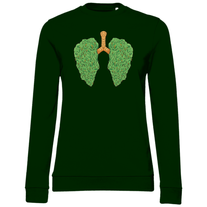 Cannabis Lungen - Damen Sweatshirt - Textilzauber