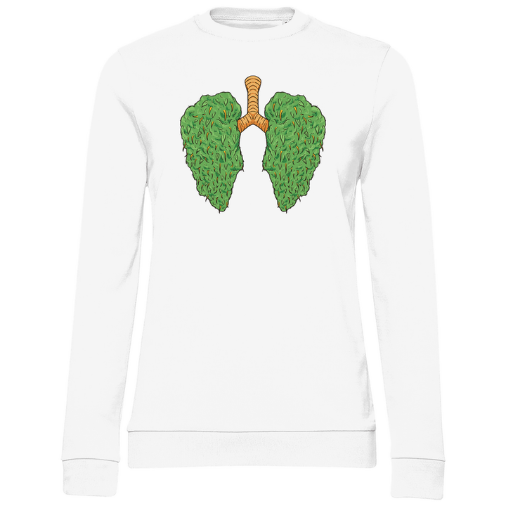 Cannabis Lungen - Damen Sweatshirt - Textilzauber