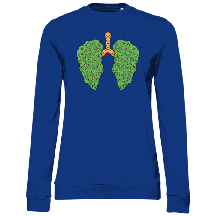 Cannabis Lungen - Damen Sweatshirt - Textilzauber
