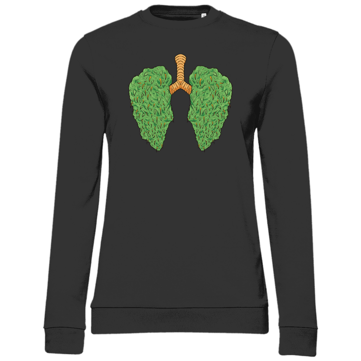 Cannabis Lungen - Damen Sweatshirt - Textilzauber