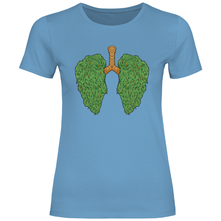 Cannabis Lungen - Damen T - Shirt - Textilzauber