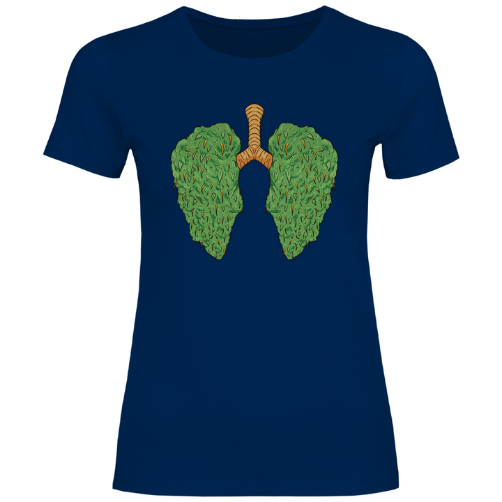 Cannabis Lungen - Damen T - Shirt - Textilzauber