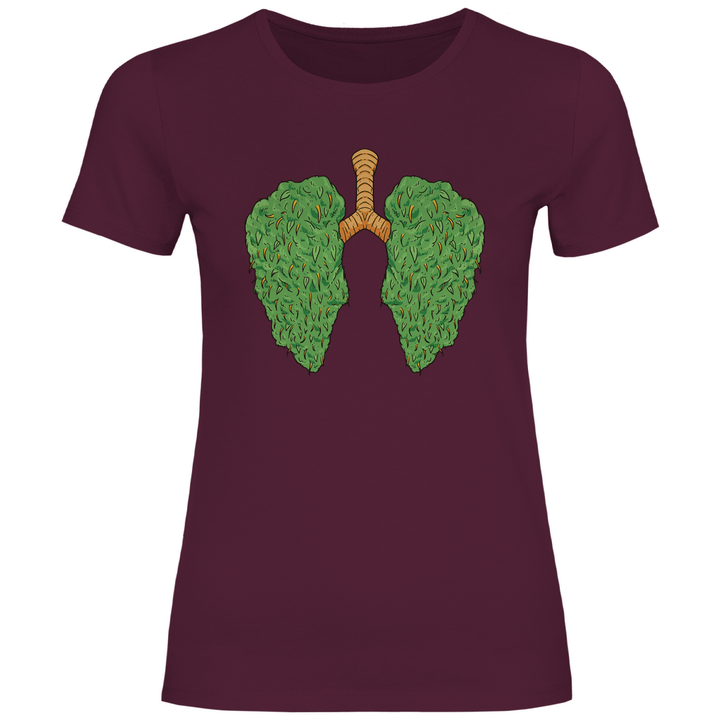 Cannabis Lungen - Damen T - Shirt - Textilzauber