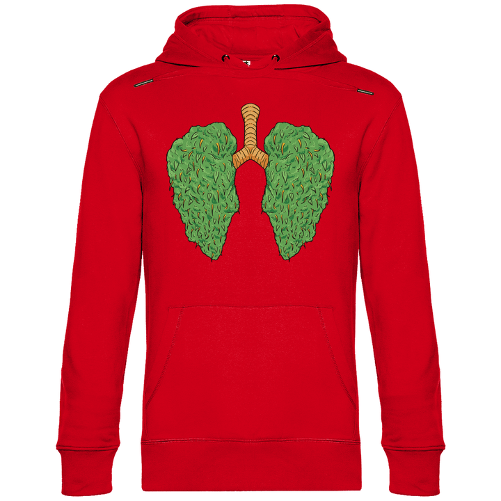 Cannabis Lungen - Herren Hoodie - Textilzauber