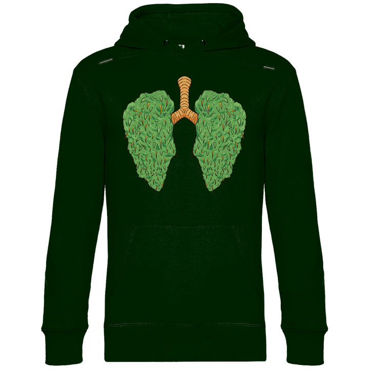 Cannabis Lungen - Herren Hoodie - Textilzauber