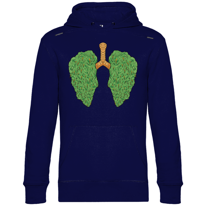 Cannabis Lungen - Herren Hoodie - Textilzauber
