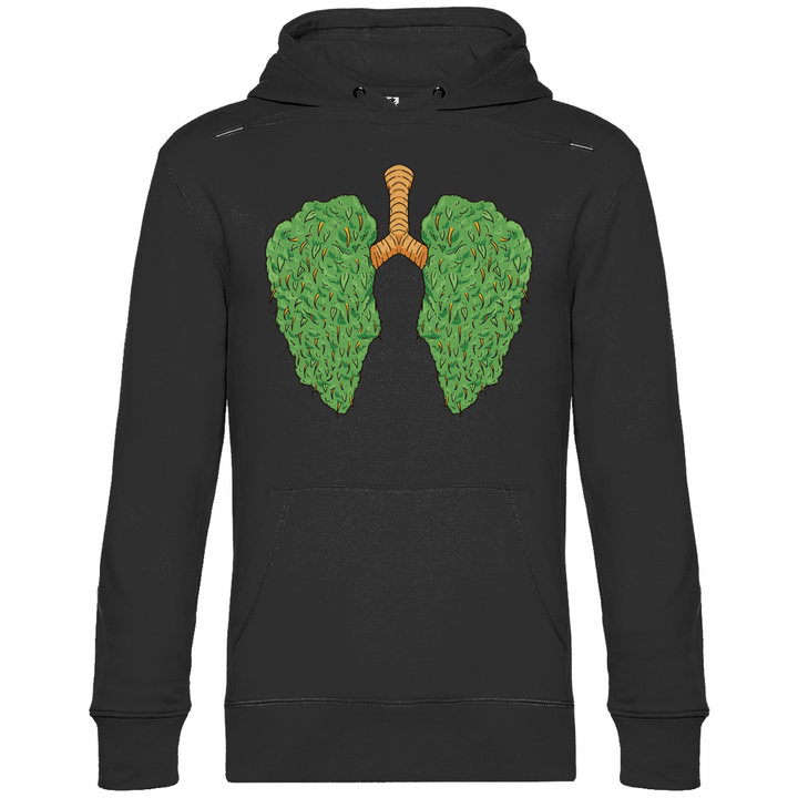 Cannabis Lungen - Herren Hoodie - Textilzauber