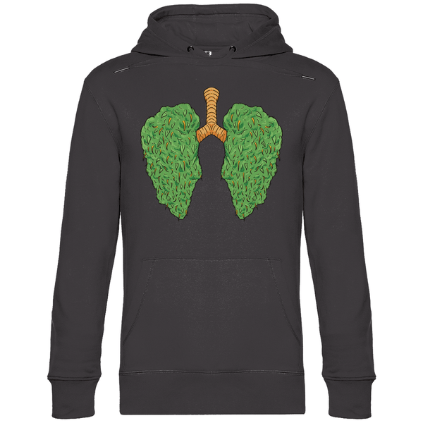 Cannabis Lungen - Herren Hoodie - Textilzauber