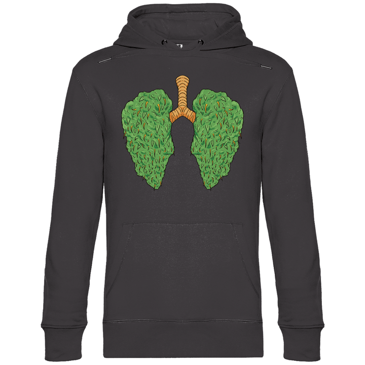 Cannabis Lungen - Herren Hoodie - Textilzauber
