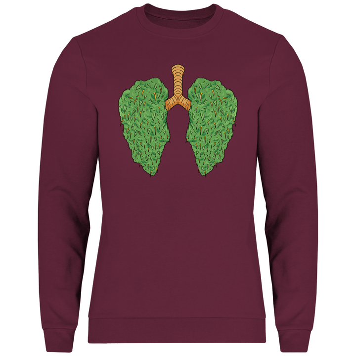 Cannabis Lungen - Herren Sweatshirt - Textilzauber