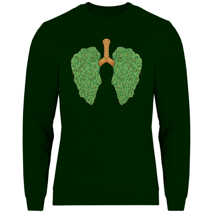 Cannabis Lungen - Herren Sweatshirt - Textilzauber