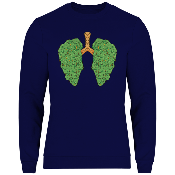 Cannabis Lungen - Herren Sweatshirt - Textilzauber
