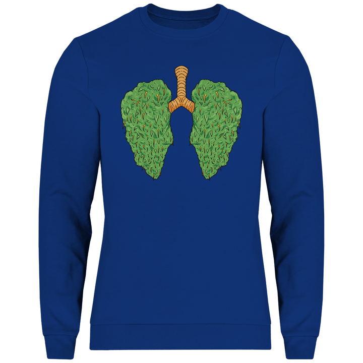Cannabis Lungen - Herren Sweatshirt - Textilzauber