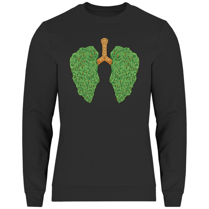 Cannabis Lungen - Herren Sweatshirt - Textilzauber