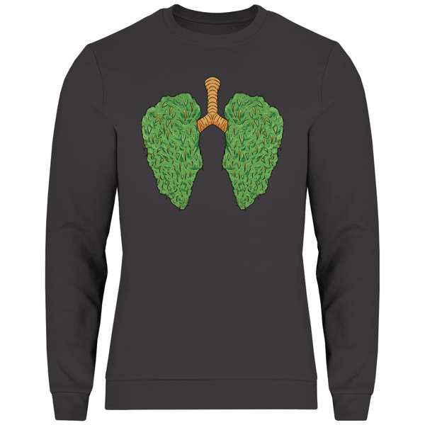 Cannabis Lungen - Herren Sweatshirt - Textilzauber
