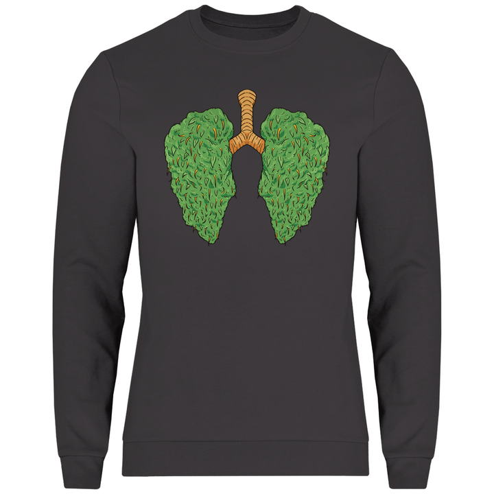 Cannabis Lungen - Herren Sweatshirt - Textilzauber