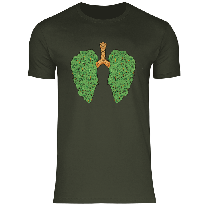 Cannabis Lungen - Herren T - Shirt - Textilzauber