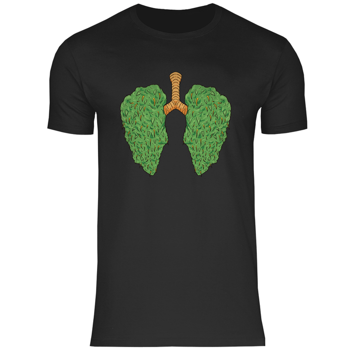 Cannabis Lungen - Herren T - Shirt - Textilzauber