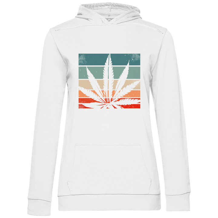 Cannabis Retro Design - Damen Hoodie - Textilzauber