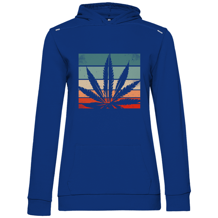 Cannabis Retro Design - Damen Hoodie - Textilzauber