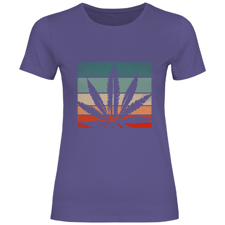 Cannabis Retro Design - Damen T - Shirt - Textilzauber