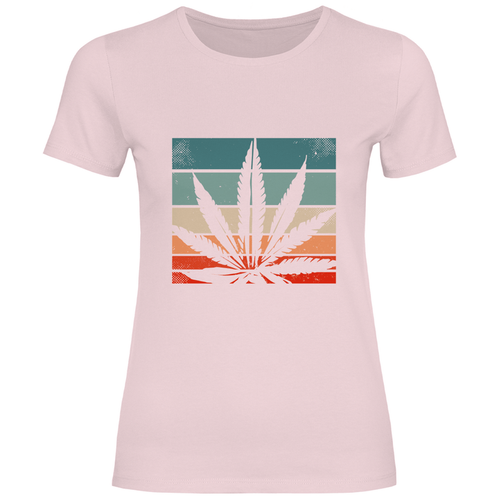 Cannabis Retro Design - Damen T - Shirt - Textilzauber